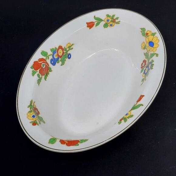 Vintage Johnson Bros Pareek Oval Serving Bowl Dish. 10x7.5". Made in England. - Picture 6 of 12
